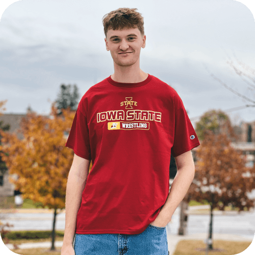 Champion Iowa State Wrestling Cardinal T-shirt